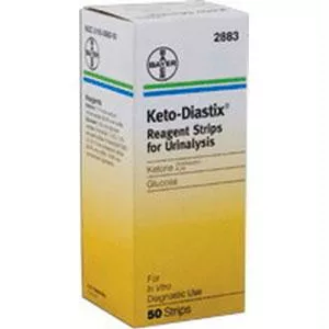 Keto-diastix Reagent Test Strip (50 Count)- Box of 50