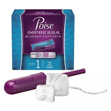 Kimberly Clark 49618 - Poise Impressa Bladder Supports, Size 1, 21 Count