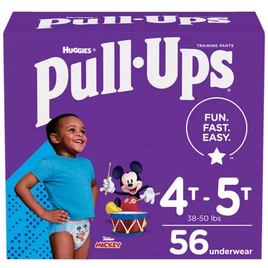 Kimberly Clark 53637 - Pull-Ups Learning Designs Training Pants, Boy, 4T-5T, Giga Pack, Replaces Item 6945131