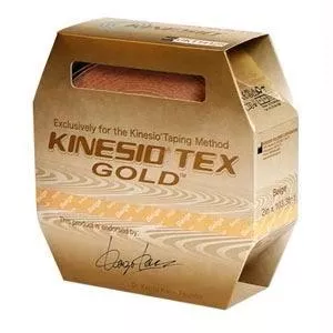 Kinesio Tex Gold Wave Elastic Athletic Tape 2" X 5.4 Yds., Beige- 1 Each