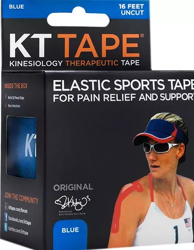 KT Health 85114400568-6 - KT Tape Pro Uncut Single Roll, Blue, 16 Ft