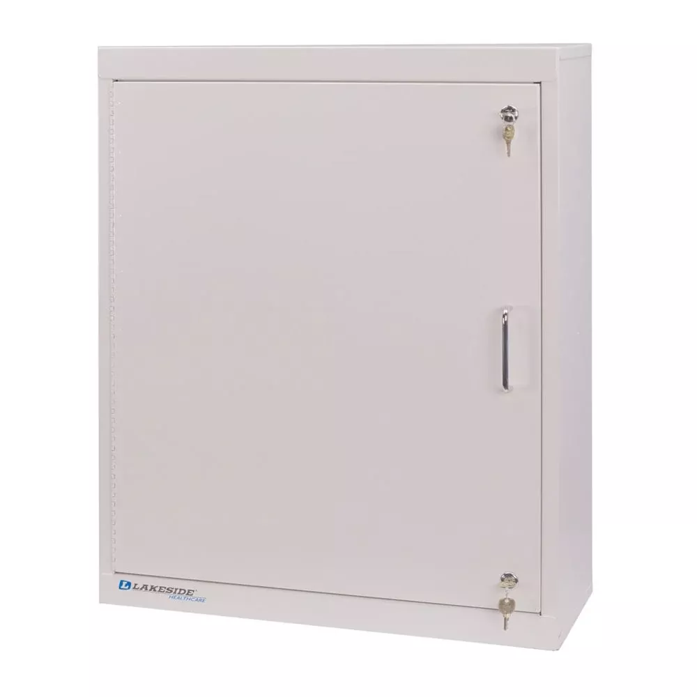 Lakeside Single Door, Double Lock Narcotics Cabinet, Tall, 24"W Single Door, Double Lock Narcotics Cabinet - 924345
