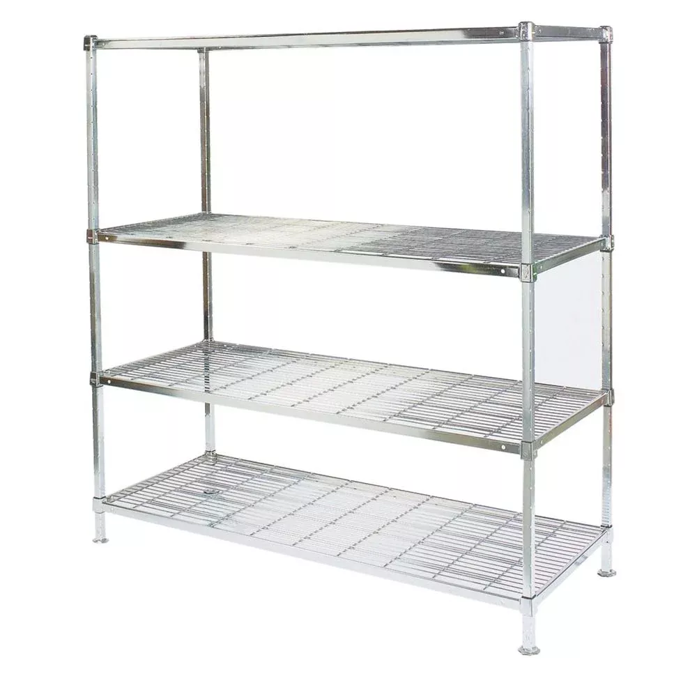 Lakeside Square Post Wire Shelving Starter Units Wire Starter Unit, 60"W x 24"D - 937004