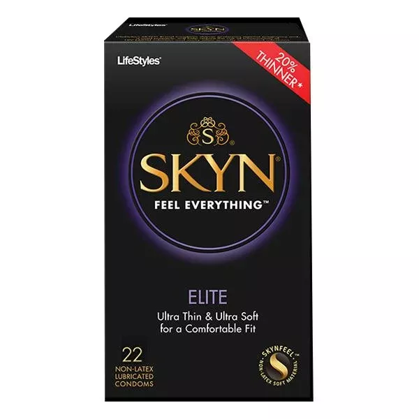 Lifestyles Skyn Elite Polyisoprene Condoms, 22 Count- Pack(age) of 22