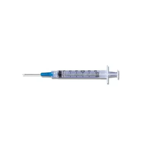 Luer-lok Syringe With Detachable Precisionglide Needle 18g X 1-1/2", 3 Ml (100 Count)- Box of 100