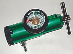 Mada Medical Products M1935-15GB - Mini Oxygen Regulator Click Style 0 - 15 LPM Barb Outlet CGA-870