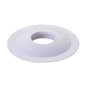 Marlen WV-60-E - White Vinyl Oval Convex Mounting Ring, 1-1/8"