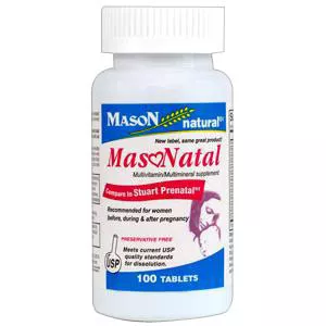 Mason Vitamins 1279-100 - Masonatal compare to Stuart Natal Prenatal Tabs, 100 Count