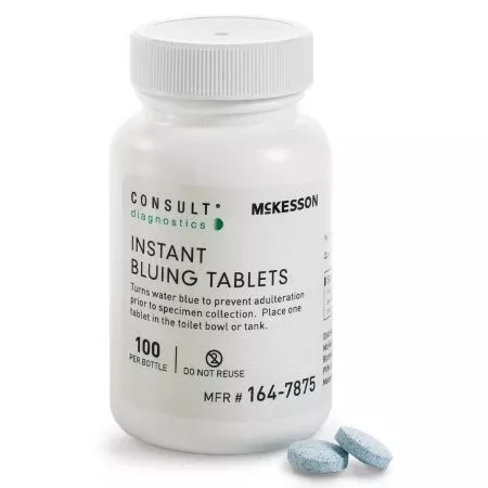 McKesson Instant Bluing Tablets McKesson Consult™ Blue, 100 Tests For Use In Toilet Water - BT/1 - 164-7875-BT
