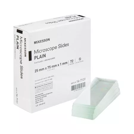 McKesson Microscope Slide McKesson 1 X 3 Inch X 1 mm Plain - Case of 20 - 16-7131-CS