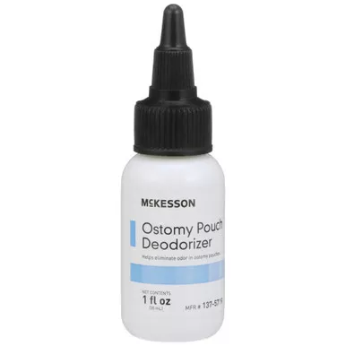 McKesson Ostomy Deodorant – Unscented 1 oz. Dropper for Long-Lasting Odor Control in Ostomy Pouches
