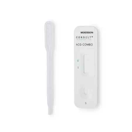 McKesson Reproductive Health Test Kit McKesson Consult™ Fertility Test hCG Pregnancy Test Serum / Urine Sample 25 Tests CLIA Waived for Urine / CLIA Moderate Complexity for Serum - KT/1 - 5002-KT