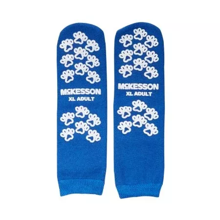 McKesson Slipper Socks McKesson Terries™ X-Large Royal Blue Above the Ankle - Case of 48 - 40-3816-CS