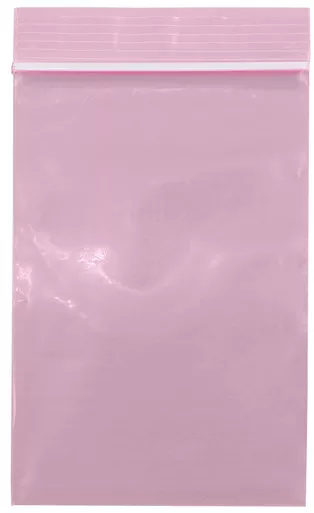 Medgen ANTI – STATIC Zip Bags – Pink Tint, 6 X 9 in, , , Electrostatic Dissipation – 100/pack