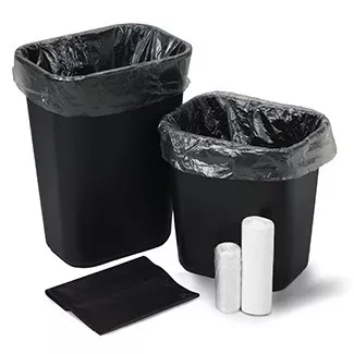 Medgen Institutional Trash Can Liners – Star Sealed, Coreless Perforated Rolls, 43 X 48 in, 1.50mil, 56 Gal