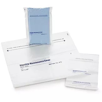Medgen Sterility Maintenance Covers – LLDPE Film, Flat Pack, Self – Seal Adhesive Strip, 25×37 in, 2.25mil