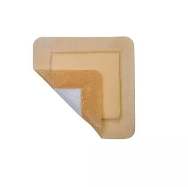 Medipurpose MP2222SLCF - MediPlus Silicone Comfort Foam Adhesive Border Sacral 7.2" x 7.2", Pad Size 5.25" x 4.5"