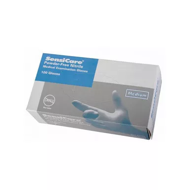 Medline 484805 - SensiCare Nitrile Exam Glove, 2X-Large, 9-1/2", Blue