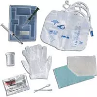 Medline DYND11008 - Silicone-Elastomer Coated Closed System Foley Catheter Tray 18 Fr 10 cc