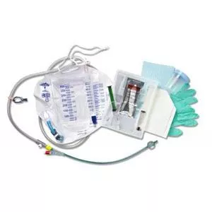 Medline DYND11519 - 100% Silicone Closed System Foley Catheter Tray 16 Fr 10 cc