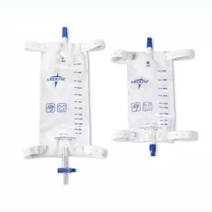 Medline DYND12584 - Leg Bag with Slide-Tap and Comfort Straps, Medium 19 oz.