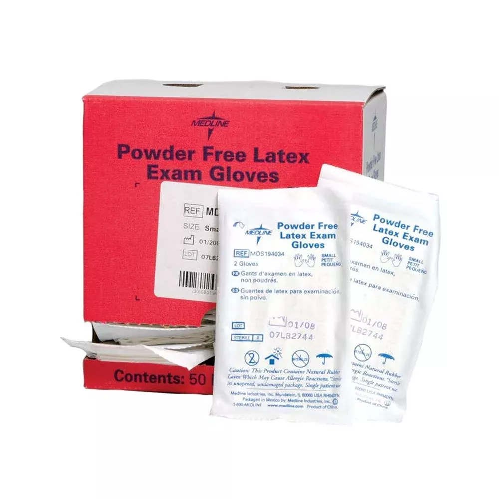 Medline Exam Gloves, Sterile Exam Gloves, Sterile, Medium - 922601