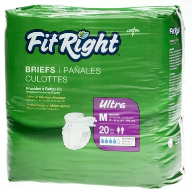 Medline FITULTRAMD - FitRight Ultra Brief Medium 32" - 42"