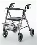 Medline G07887B - Guardian Envoy 480 Deluxe Rolling Walker 30-1/2" x 24-1/2", Blue