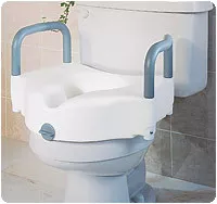 Medline G30270A - Elevated Toilet Seat with Handles 250 lbs.