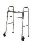Medline G30758W - Guardian Easy Care Junior Folding Walker 5" Fixed Wheels