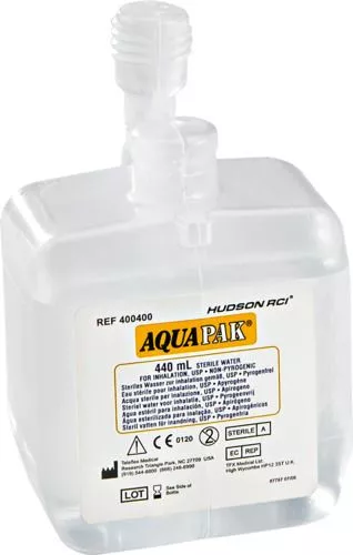 Medline HUD04000 - Aquapak Prefilled Nebulizer, with Sterile Water, 1070 mL