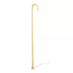 Medline MDS80212 - Guardian Adult Basic Traditional Standard Handle Wooden Cane 37"