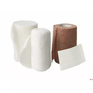 Medline MSC4300 - 3 Layer Compression Bandage System ThreeFlex Multiple Sizes Low Compression Self-adherent / Tape Closure Tan / White NonSterile