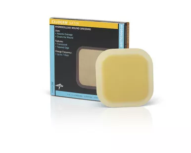 Medline MSC5422 - Exuderm Satin Hydrocolloid Wound Dressing, 2" x 2"
