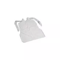 Medline NON24267C - Disposable Plastic Bib with Bottom Packet 16" x 24"