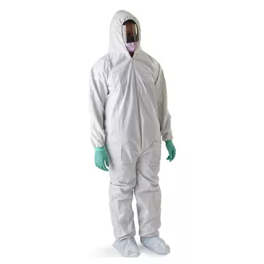 Medline NONCV980XXL - Anti-Static Microporous Breathable Coveralls with Hood and Boots, 2X-Large