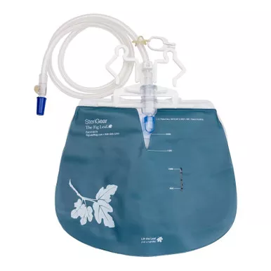 Medline SGR10270 - Fig Leaf Urinary Drain Bags, Anti-Reflux, Latex-Free