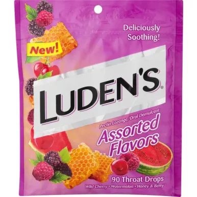 Medtech 814832017207 - Luden's Assorted Flavors Throat Drops, 90 ct.