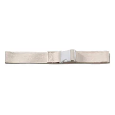 Metal And Mobility Products 6219 - Gait Belt, Plastic Buckle, White, 72"