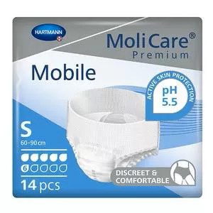 Molicare Premium Mobile 6d Disposable Protective Underwear Small 24" - 35"- Pack(age) of 14