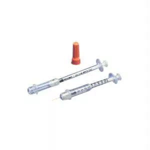 Monoject Insulin Safety Syringe 29g X 1/2", 1/2 Ml (100 Count)- Box of 100