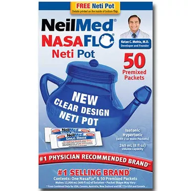 Neilmed Pharmaceutical 816 - NasaFlo Neti Pot with Premixed Packets