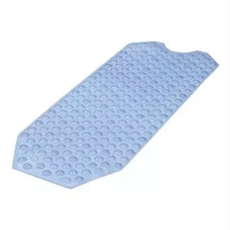 No-skid Cushioned Bath Mat, 15-3/4" X 41", Blue- 1 Each