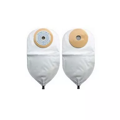 Nu Hope 8254-DC - Adult 24 oz Post-Op Clear Urinary Pouch Deep Convex, 1/2"