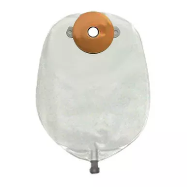 Nu Hope 8357-FV-DC-5 - Mid-Size Post-Op Deep Convex Urinary Pouch With Flutter Valve, 7/8" Pre-Cut Opening With 5" Foam