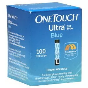 Onetouch Ultra Blue Blood Glucose Test Strip (50 Count)- Box of 50