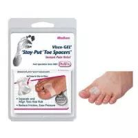 Pedifix Footcare P27-M - Visco-GEL Stay-Put Toe Spacers, Medium