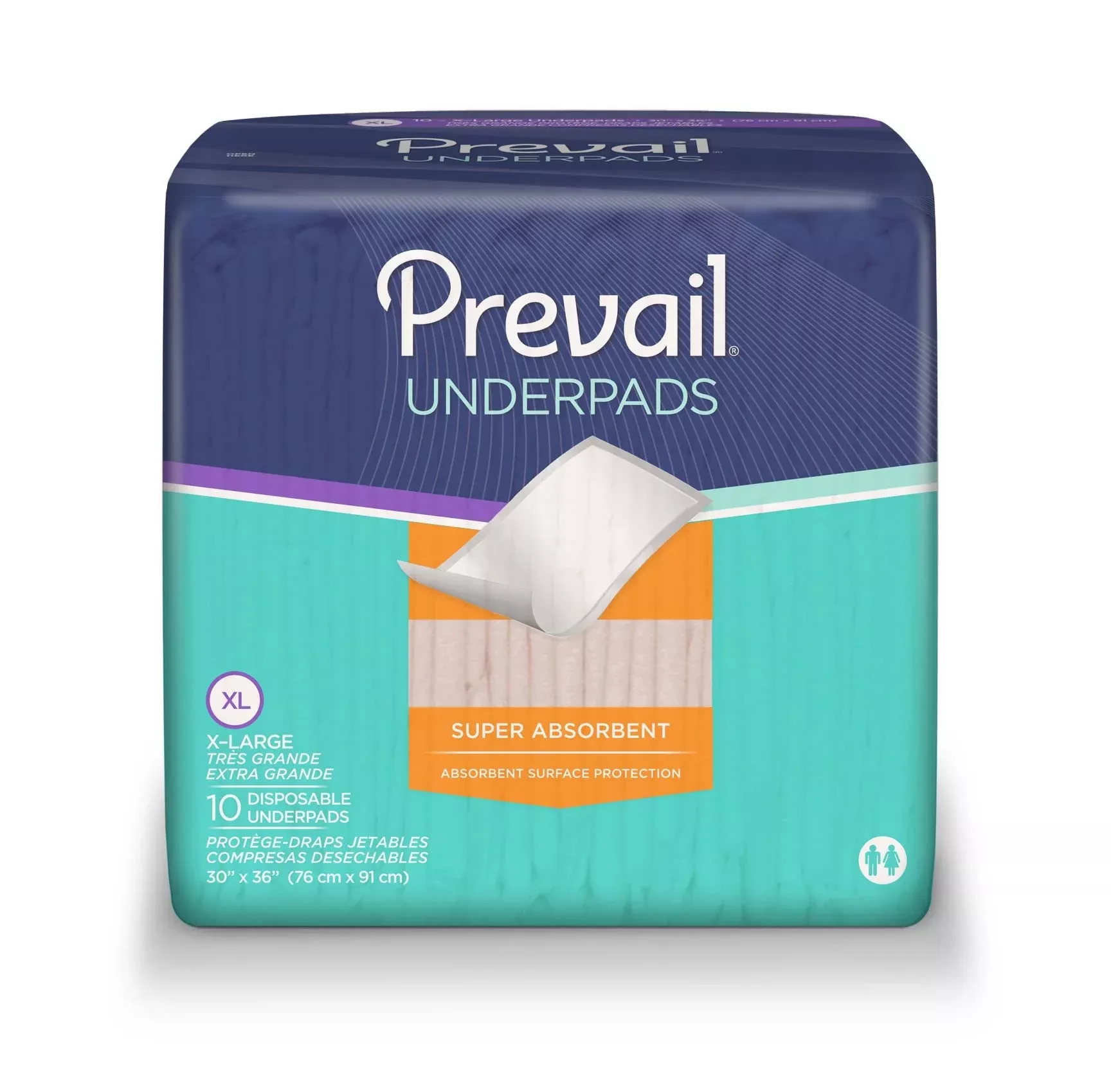 PK/10 - Prevail Disposable Underpads X-Large 30" x 36"Manufacturer #: PV410