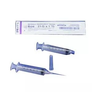 PK/100 - Monoject SoftPack Syringe with Hypodermic Needle 22G x 1-1/2", 6 mL (100 count)Manufacturer #: 622112