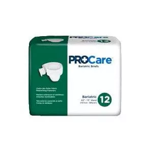 PK/12 - ProCare Bariatric Brief 62" - 73"Manufacturer #: CRB017